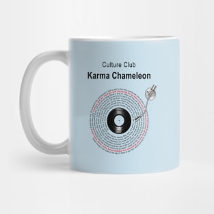 KARMA CHAMELEON LYRICS ILLUSTRATIONS Mug